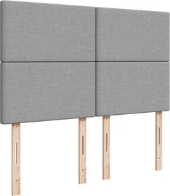 vidaXL Κρεβάτι Boxspring με Στρώμα Αν. Πράσινο 160x200εκ Υφασμάτινο