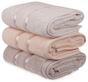 Πετσέτες Dolce 317HBY2408 (Σετ 3τμχ) Light Lilac-Salmon L'Εssentiel Maison Σετ Πετσέτες 50x90cm Microcotton