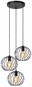 Φωτιστικό Κρεμαστό Lucide 21428-13-30 DANZA Μαύρο Ματ (Black Mat)
