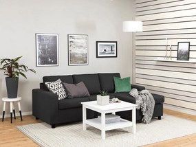 Γωνιακός Καναπές Scandinavian Choice C175, Μαύρο, Ανθρακί, 214x143x80cm, Πόδια: Πλαστική ύλη | Epipla1.gr