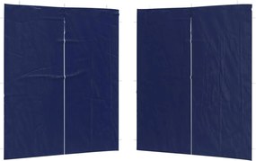 vidaXL Πλευρική Σκηνής Πάρτι 2 pcs Μπλε 200 x 195 εκ.