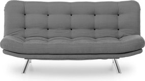 Τριθέσιος Καναπές Κρεβάτι Γκρι MISA 105x200x95