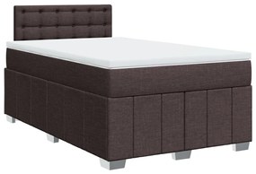 ΚΡΕΒΑΤΙ BOXSPRING ΜΕ ΣΤΡΩΜΑ ΣΚΟΥΡΟ ΚΑΦΕ 120X190 ΕΚ ΥΦΑΣΜΑΤΙΝΟ 3287024