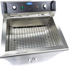 Deep Fryer - 30L - 1 Basket - with Drain Tap and Stand