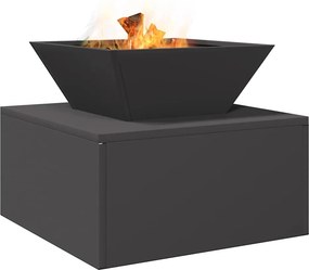 vidaXL Φωτιά Μαύρο 50 x 50 x 40 cm Ατσάλι