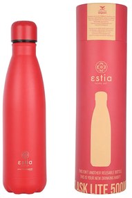 Μπουκάλι Θερμός Flask Lite Save The Aegean Scarlet Red 500ml - Estia