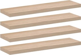 vidaXL Ράφια Τοίχου 4 τεμ. 90x23,5x4 εκ. Επεξεργασμένο Ξύλο