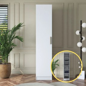 Ντουλάπα Λευκό BRATREL 45x57.5x210