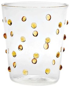 Ποτήρι Νερού Party PY00118 450ml Gold-Clear Zafferano Γυαλί