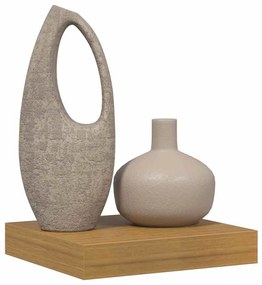 vidaXL Ράφι Τοίχου Επιτοίχιο Μπεζ 23 x 23,5 x 4 εκ Επεξεργασμένο ξύλο