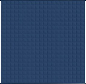 vidaXL Κουβέρτα Βαρύτητας Μπλε 200 x 200 εκ. 9 κ. Υφασμάτινη