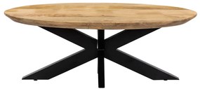 SKORPIO COFFEE TABLE ΚΑΡΥΔΙ ΜΑΥΡΟ 120x60xH45cm - 04-1042