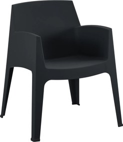 ΠΟΛΥΘΡΟΝΑ ΠΟΛΥΠΡΟΠΥΛΕΝΙΟΥ SLEEK HM6370.02 ΜΑΥΡΗ 68x63x82,5Υεκ.