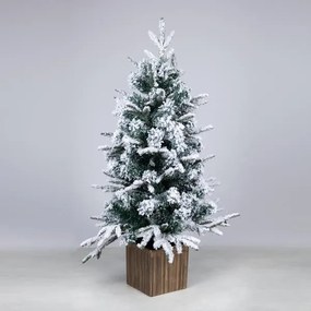 Eurolamp Δεντράκι Χιονισμένο 90cm Σε Γλαστράκι 600-30658