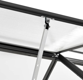 vidaXL Θερμοκήπιο Ανθρακί 5,89 μ³ Αλουμινίου