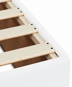 vidaXL Πλαίσιο Κρεβατιού χωρίς στρώμα Λευκό 120x190 εκ.Συνθ. Δέρμα