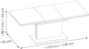 Τραπεζάκι σαλονιού Cordell V-Leuko