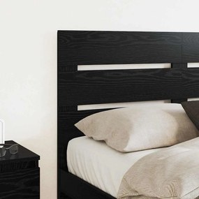 vidaXL Κεφαλάρι Μαύρη Οξυά 120 cm Επεξεργασμένο ξύλο