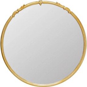 Καθρέφτης Τοίχου Cassandra Χρυσός 80x80 εκ. - Χρυσό