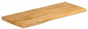 vidaXL Επιφάνεια Τραπεζιού 80x40x3,8 εκ. Live Edge Μασίφ Ξύλο Μάνγκο