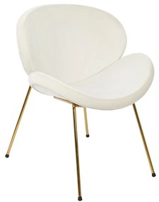 Καρέκλα DKD Home Decor Λευκό Χρυσό 63 x 57 x 73 cm