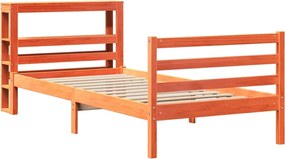 vidaXL Σκελετός Κρεβ. Χωρίς Στρώμα Καφέ Κεριού 100x200 εκ Μασίφ Πεύκο