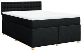 ΚΡΕΒΑΤΙ BOXSPRING ΜΕ ΣΤΡΩΜΑ ΜΑΥΡΟ 160X200 ΕΚ. ΥΦΑΣΜΑΤΙΝΟ 3286747