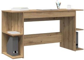 vidaXL Γραφείο artisan δρυς 140 x 50 x 75 εκ. Επεξεργασμένο ξύλο