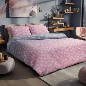 Beauty Home Σετ σεντόνια μονά με λάστιχο Praslin Art 12083 105x200+30 Ροζ,Γκρι