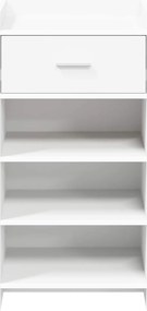 vidaXL Ντουλάπα Παπουτσιών Λευκό 48 x 36 x 92 εκ Επεξεργασμένο Ξύλο