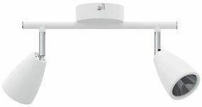 vidaXL Σποτ οροφής Λευκό 25.5 x 8 x 15.5 εκ. Ατσάλι