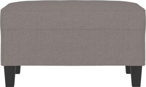 vidaXL Υποπόδιο Taupe 70 x 55 x 41 εκ. Υφασμάτινο