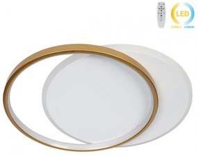 Φωτιστικό οροφής LED 53W 46Χ39Χ5,5 εκ. χρυσό με controller - GLOBOBOX 602176 602176 Χρυσό