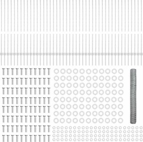 vidaXL Συγκολλητός φράχτης από σύρμα 100 x 1,2 μ (Π x Υ)