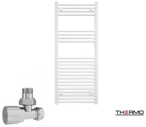 Thermo ALTO Θερμαινόμενη πετσετοκρεμάστρα από Mild Steel με υδραυλική λειτουργία, 120x50cm White