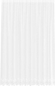 vidaXL Κουρτίνα Δαντέλας με κουρτίνες Λευκό 260 x 300 εκ Πολυεστέρας