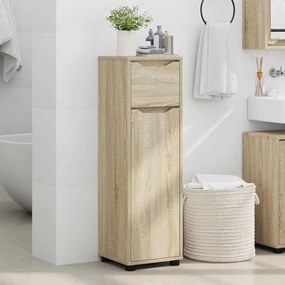 vidaXL Ντουλάπι Μπάνιου με συρτάρι Δρύς Sonoma 30,5 x 30 x 101 εκ