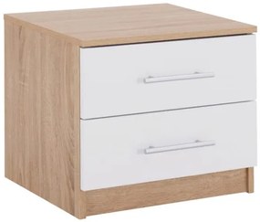 ΚΟΜΟΔΙΝΟ ΜΕΛΑΜΙΝΗΣ HM2220.06 SONAMA - ΛΕΥΚΟ 48x40,5x41,5 εκ.