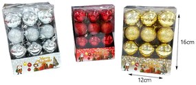 Χριστουγεννιάτικες μπάλες 24τμχ  - Christmas decoration balls 24pcs