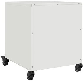 vidaXL Κομοδίνα 2 τεμ. Λευκό 36x39x43,5 εκ. από Χάλυβα
