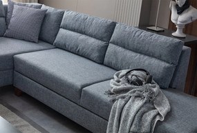 Corner Sofa-Bed Tloft Left - Grey Grey