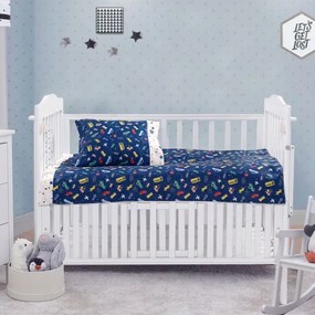 Beauty Home Σετ σεντόνια βρεφικά Art 5174 120x160 Μπλε