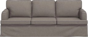 vidaXL Καναπές Taupe 201 x 80 x 85 εκ ύφασμα