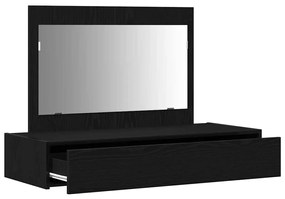 vidaXL Τραπέζι περιποίησης Μαύρο 100 x 40 x 70 εκ. Επεξεργασμένο ξύλο
