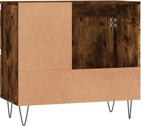 vidaXL Ντουλάπι Μπάνιου Καπνιστή Δρυς 65x33x60 εκ. Επεξεργασμένο Ξύλο