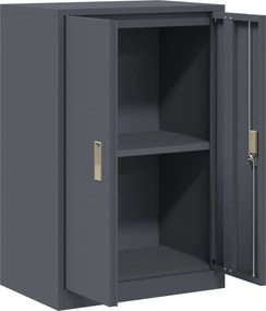 vidaXL Ντουλάπι αποθήκευσης Ανθρακί 60 x 40 x 90 cm Ατσάλι