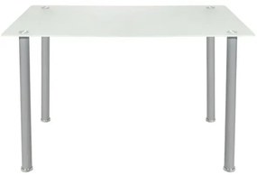 Σετ τραπεζαρίας C10062.01 5τμχ με Τραπέζι ALAN 120x70x75εκ. &amp; Καρέκλες KIM Λευκές