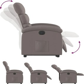 vidaXL Πολυθρόνα Ηλεκτρική Ανακλ.Taupe Υφασμάτινη