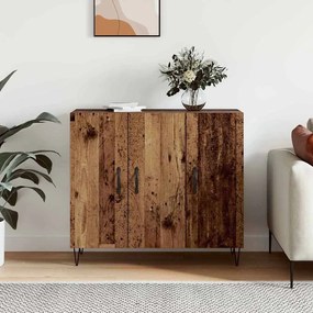 vidaXL Πλαϊνό γραφείο Παλαιό ξύλο 90 x 34 x 80 εκ. Επεξεργασμένο ξύλο