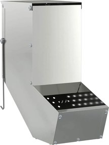 vidaXL Ταΐστρα Χαμστεριών Ασημί 12,5 x 26 x 28,5 εκ 1 κιλό